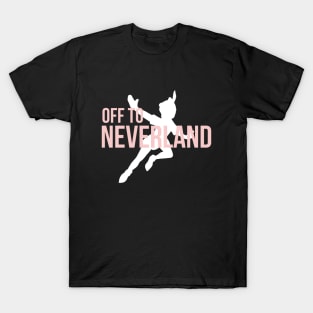 Off to Neverland Millennial Pink T-Shirt